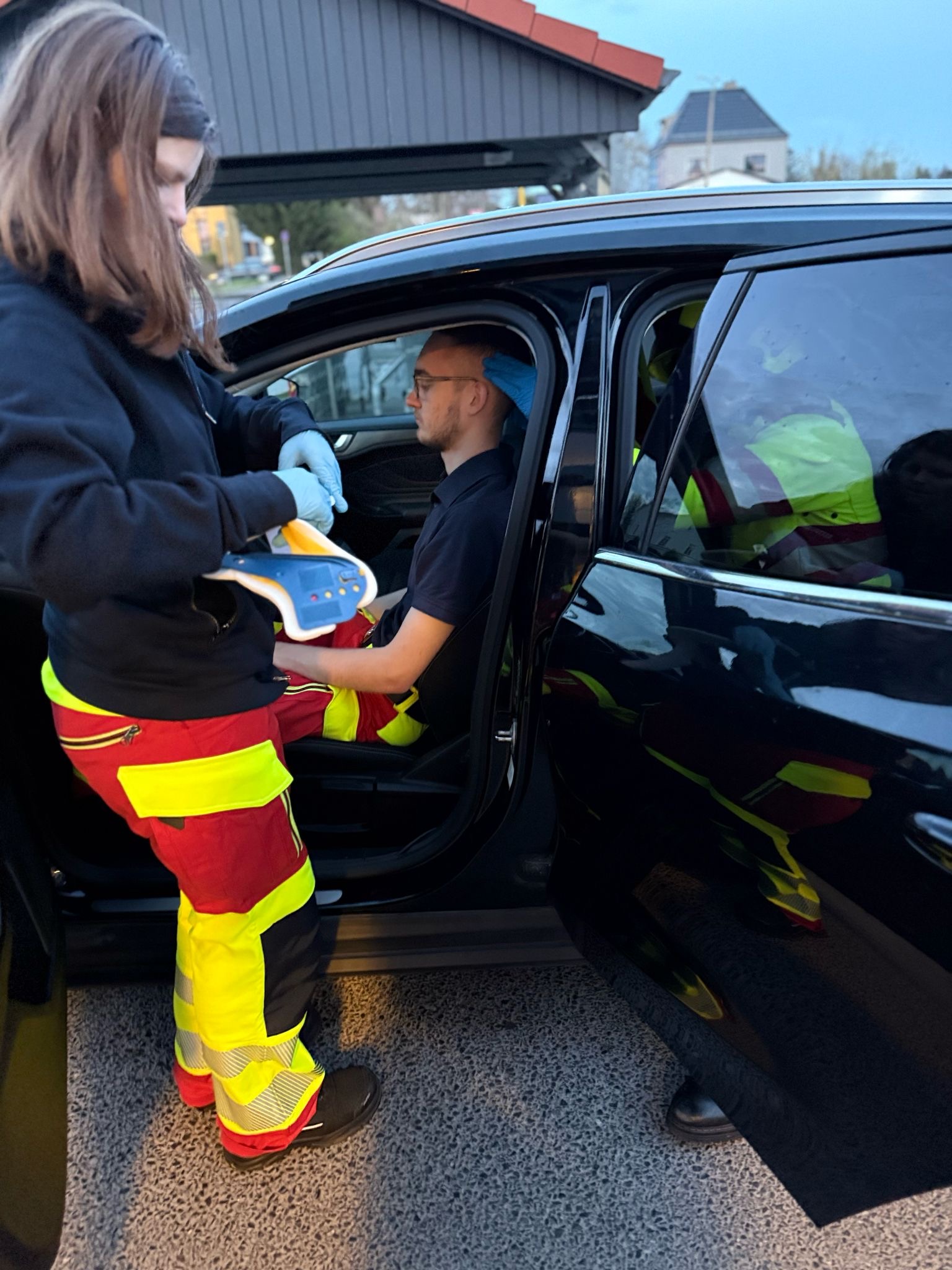 Rettungssimulation Auto